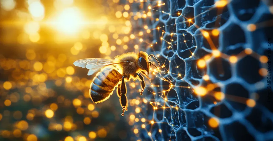 Im Projekt beeScreen werten wir Satellitendaten aus und verwenden künstliche Intelligenz zur Bewertung von Honigbienen-Standorten für Berufsimker.